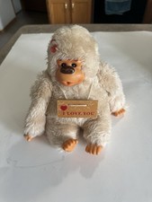 Vintage 1977 Russ Gorilla Monkey BEWARE GONGA LOVES YOU Thumb Sucking Plush