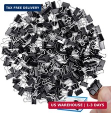 240Pack Mini Binder Clips, Black Binder Clips, Small Paper Clips 5/8 Inch