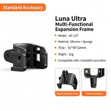 Expansion Frame for Insta360 Luna Ultra Accs Quick Release Dual Cold Shoe Mount