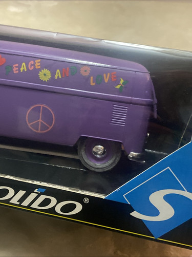 Solido Prestige VW Combi Tole 1/18 Metal Diecast, Flower Powered - Bild 6 von 9
