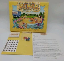 Rehab Drinking Game - 100% COMPLETE - Kheper Games - 2004 NOB Sealed Pieces