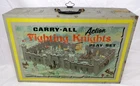 Vintage 1960's Marx Carry-All Fighting Knights Action Playset Figures Parts Etc