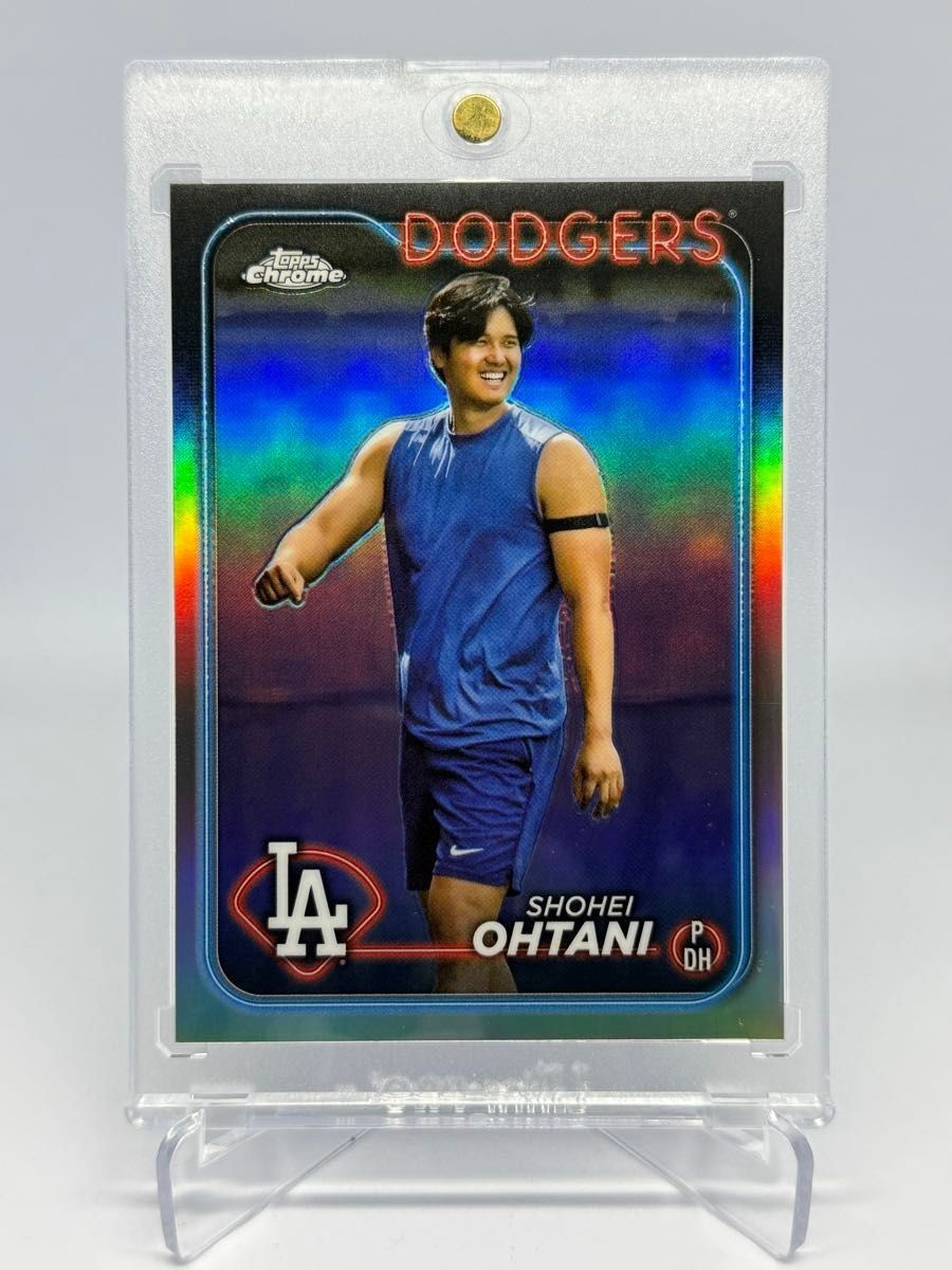 Shohei Ohtani 2024 Topps Chrome #1 SP Image Variation Refractor Dodgers Japanese