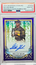 2024 Bowman Sterling Prospect Auto Dillon Head /120 #PA-DH PSA 10 GEM MT Auto