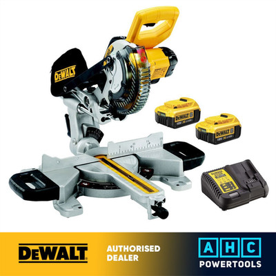 Dewalt DCS365M2 Gehrungssäge 18V Akku 184mm (2 x 4Ah Akkus)