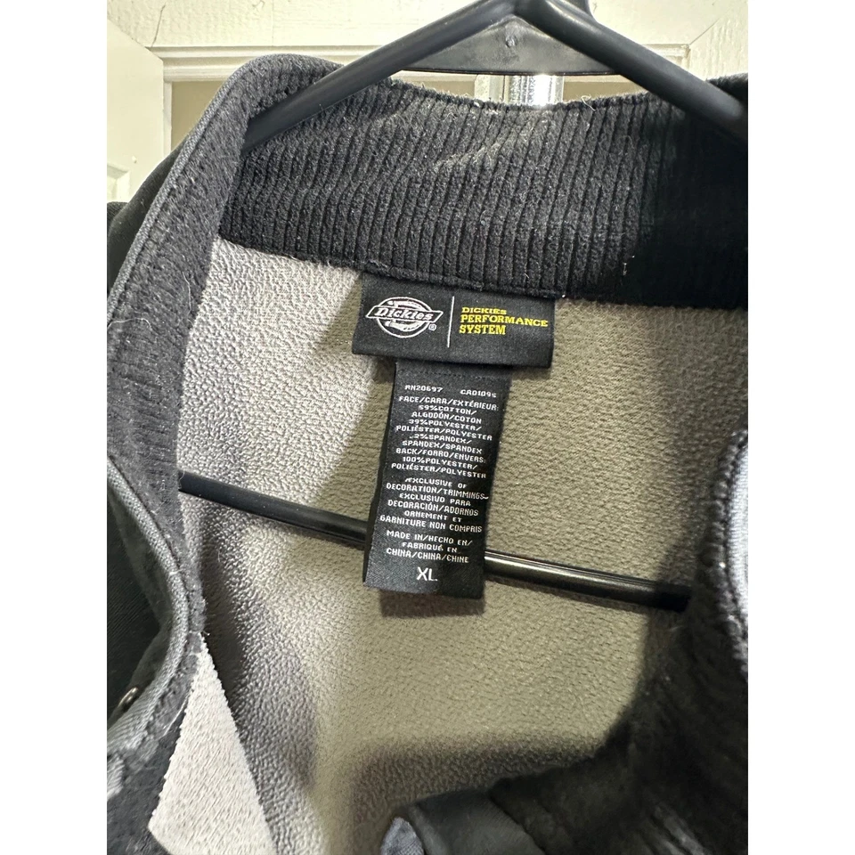 Dickies Mens XL Black Softshell Jacket Full Zip Workwear - Image 3 of 4