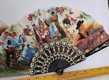 Beautiful Fan Flamenco Dancers. Madadors. Excellent Condition. Colorful