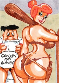 Grocery Day Sketch Card