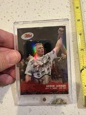 2009 eTopps UFC Brock Lesnar Card Serial #116/999 in Protector Free Ship in USA