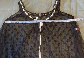 Romantic Agent Provocateur Lace Nightie Babydoll SM Black Bow Coquette Lingerie