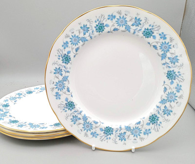 Colclough Braganza 4 x 8'' Mittagessen, Vorspeise oder Dessertteller - unbenutzt?