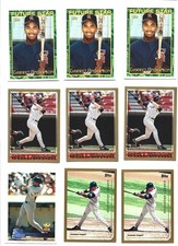 Lot of (9) Garret Anderson California Anaheim Angels 1994-1999 Baseball Cards