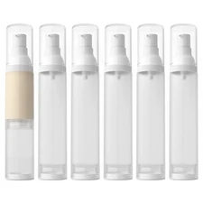 1.7oz 50ml Airless Cosmetic Cream Pump Bottle Travel Size Dispenser Refillabl...