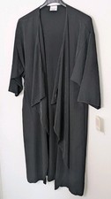 New LuLaRoe Women's Shirley M Medium Solid Black Kimono Cardigan Cover Up