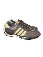 Zapatos Adidas GoodYear Racing Marrón Bajo De Colección EE. UU. Talla 6 Reino Unido Talla 5.5 RARO