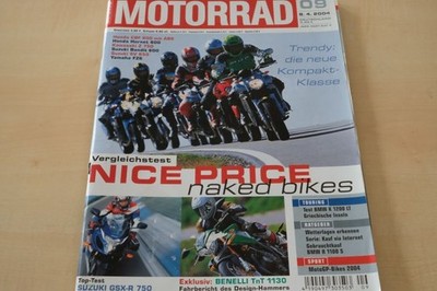 3) Motorrad 09/2004 - Suzuki GSF 600 Bandit mit 7 - Suzuki SV 650 mit 72PS bess
