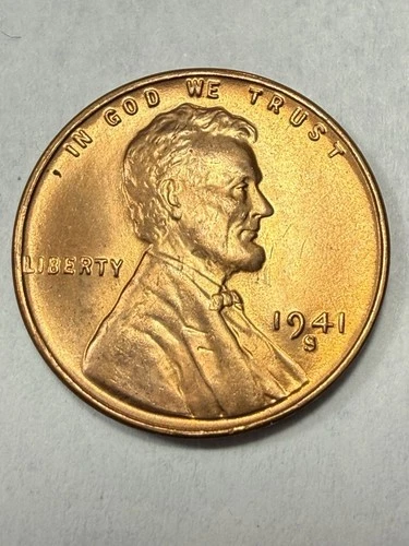 * 1941-S RED BU LINCOLN CENT (UPGRADE THAT SPOT IN YOUR SET)- PRICED TO SELL 🔥*