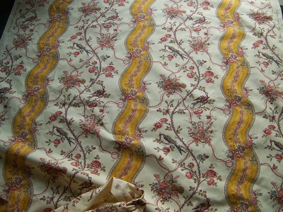 ANCIEN COUPON DE TISSU MOZART BRAQUENIE PIERRE FREY 140 cm x 90 cm -TIS 248 - Photo 4/4