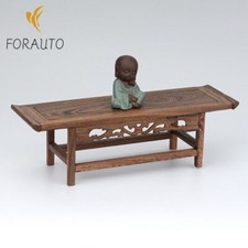 11.8" Wenge Wood Display Stand Rack Shelf Vase Bonsai Buddha Statue Base Decor