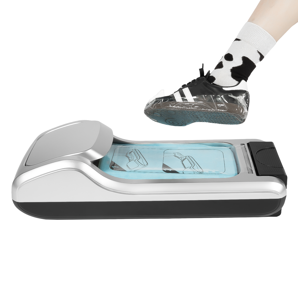 Automatic Shoe Cover Dispenser Plastic with Shoe Film Disposable