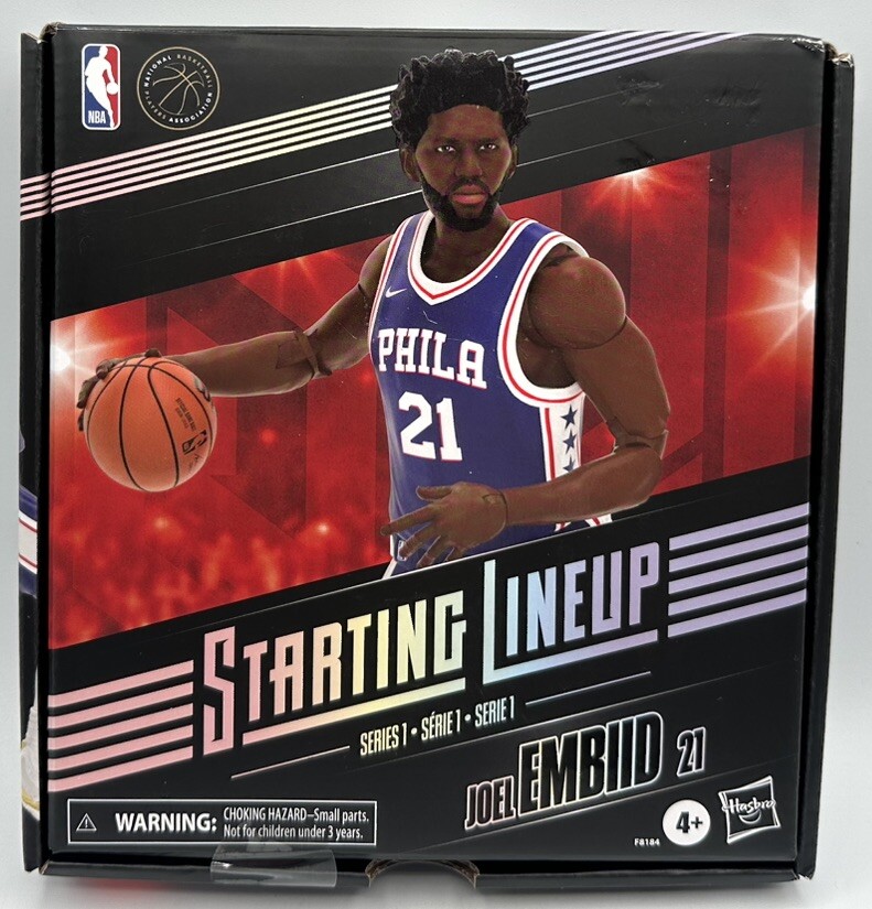 ハズブロ NBA ジョエル・エンビード 21 スターティングラインナップ 公式 Joel Embiid 21 Starting Lineup Series 1 Hasbro NBA W/Trading