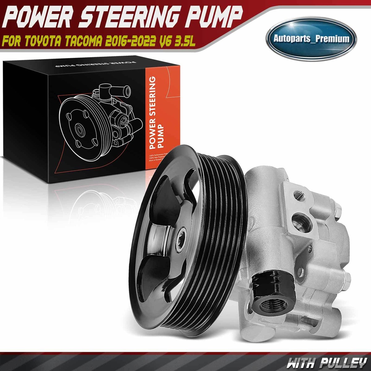 Power Steering Pump w/ Pulley for Toyota Tacoma 2016 2017 2018 