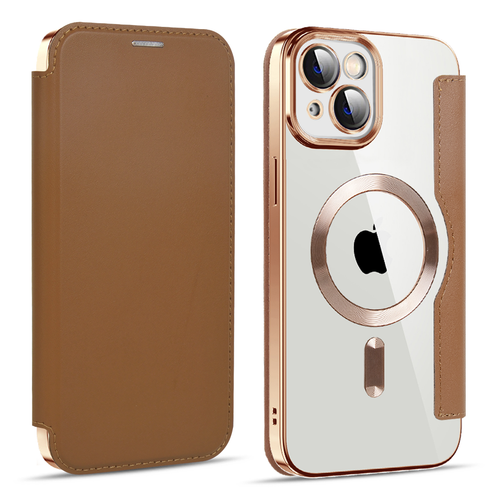 Funda tipo billetera para iPhone 16 Pro Max 15 14 13 12 11 ranuras para tarjetas RFID transparentes magnéticas - Imagen 12 de 20
