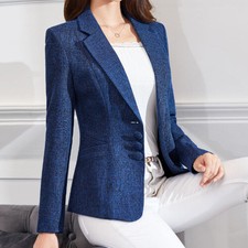 Women's Slim Suits Coat Outerwear Lady Work Clothes Slimming Dress Formal Jacket