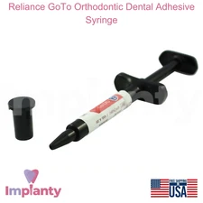 Reliance GoTo 0rthodontic Dental Adhesive Syrlnge Light Cure Translucent Finish