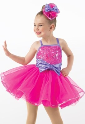 MC Iridescent Ultra Sparkle Party Dress Dance Costume  PINK AD05