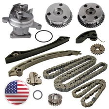 Water Pump Camshaft Phaser Timing Chain Kit For Ford Lincoln MKZ Edge Taurus 2.0