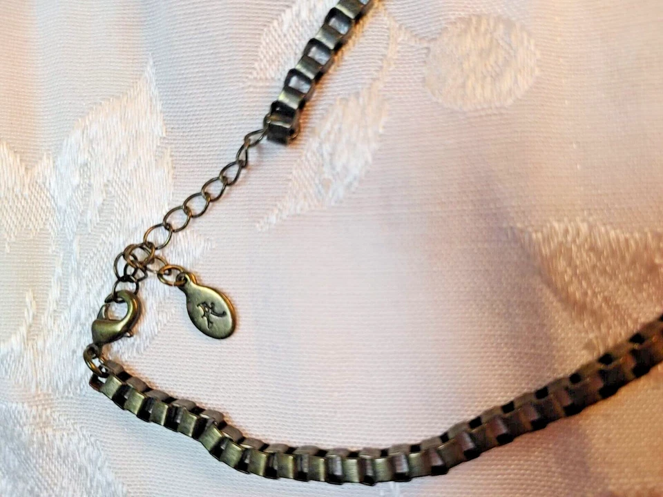 Accesorio Verde y Azul Estilo Vintage Estrás Distintivo Collar Estrás Foto 3 de 4