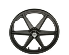 ALTA BMX GT STYLE Front MAG Wheel 20" 6 Spoke Plastic Black 3/8" Axle