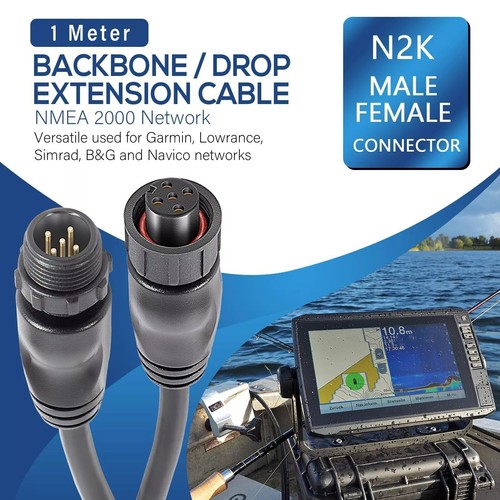 For NMEA 2000 (N2K) 1 Meter (3ft 3 inches) Backbone Drop or Extension Cable - Bild 8 von 13