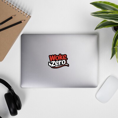 WOKE ZERO, lustiger Sticker, Aufkleber, Vintage, Retro, Trump, AfD, Alice Weidel