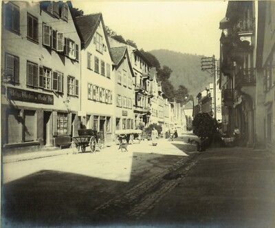 DEUTSCHLAND Schwarzwald Ca 1890 HORNBERG eine Straße
