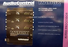 NEW Audio Control Matrix Plus, 6-Channel Line Driver, BLACK