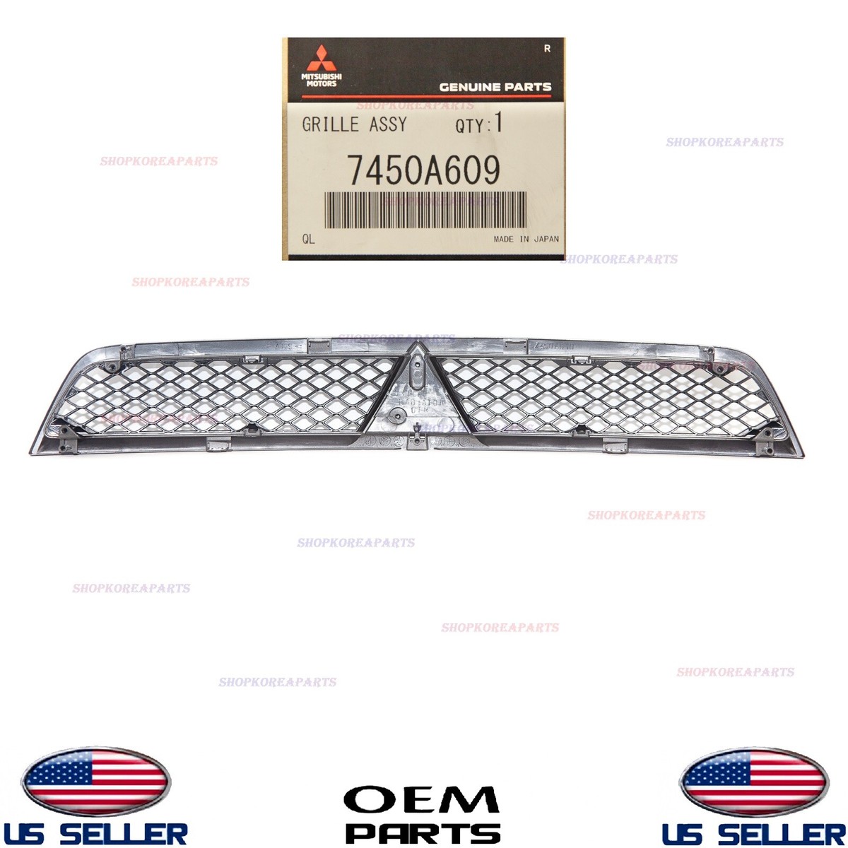 OEM 2009-2010 Genuine Mitsubishi Lancer Front Grille Assembly