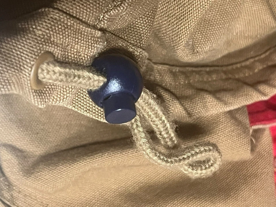 Chaqueta De Colección Tommy Hilfiger Años 90 Pato Lona Utilidad Anorak Logo Marrón Bolsillos XL Foto 4 de 4