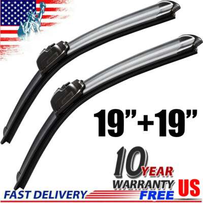 Front Windshield Wiper Blades 19'' 19'' Hook U-type Arm Window OEM Quality J Hook