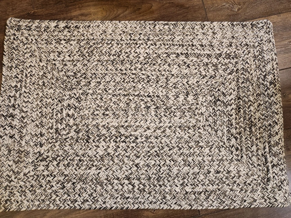 Nuloom Festival Braided Salt & Pepper Rug 2x3 New! - Image 3 of 4