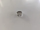 Vintage Sterling Silver and Cubic Zirconia Ring Minimalist sz 7.5