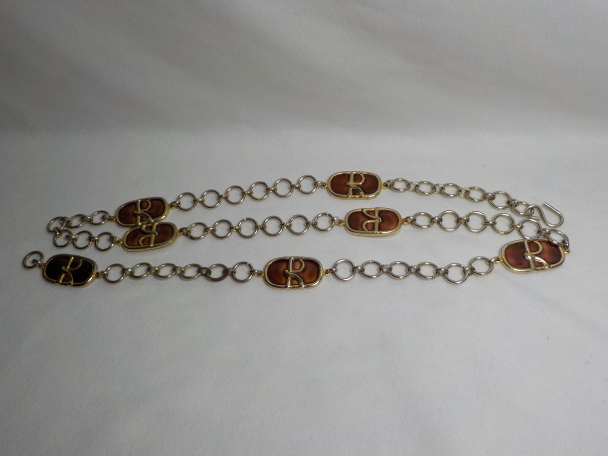 Roberta Di Camerino R logo Chain Belt / Necklace #57 | eBay