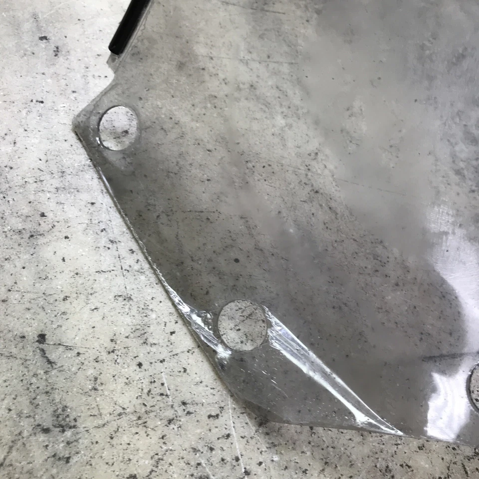 Vintage NOS Kimpex Clear Standard 9 1/2" Windshield 06-629-02 Yamaha Snowmobile - Image 3 of 4