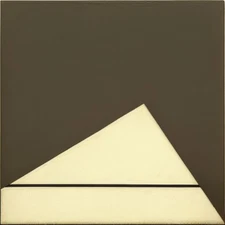 Medium Abstract Painting 2x2 ft. Post-Modernism Geometric Demrin OOAK NEW