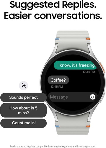 Samsung Galaxy Watch 7 44mm Smartwatch Green Band SM-L310NZGAXAA Distressed Box - Photo 5 sur 13