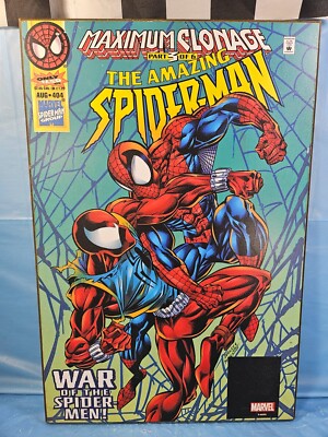 Marvel Comics The Amazing Spider-Man Maximum Clonage #404 19x13 Wood Picture