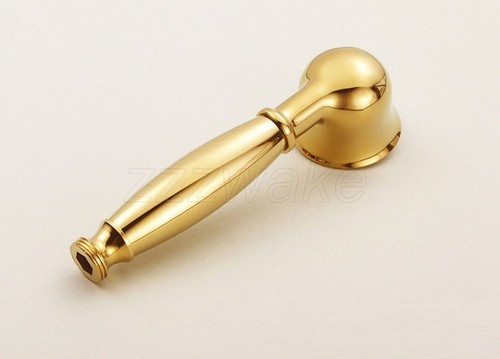 Gold Color Brass Telephone Style Hand Held Bathroom Water-saving Shower Head - Picture 3 of 4