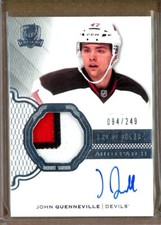 2016-17 The Cup #164 John Quenneville JRC PATCH AUTO /249 - New Jersey Devils