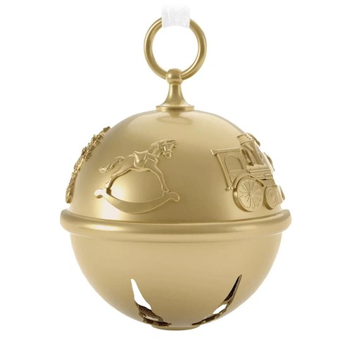 Hallmark Keepsake 2023 RING IN THE SEASON Spec Edit 50th Anniversary Gold Bell - Picture 2 of 4